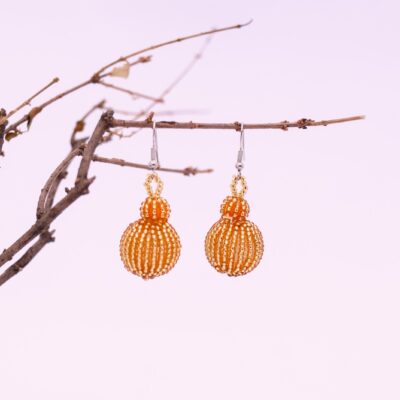 Gold Ball Earrings