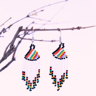 White Multi Zulu Tassel