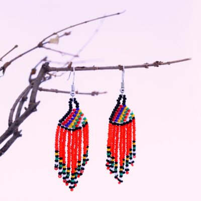Red Multi Zulu Tassel